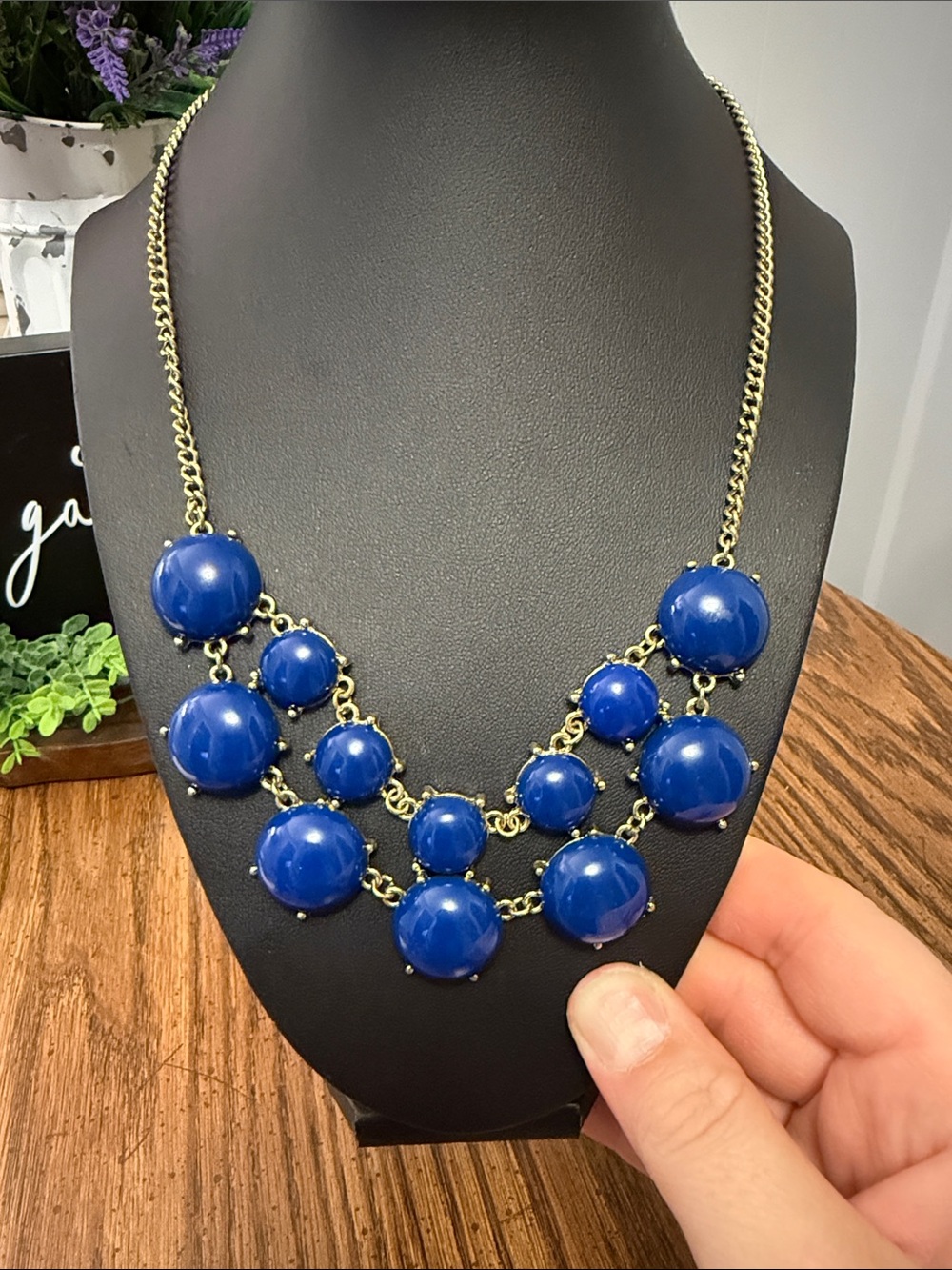 Blue Gold Necklace